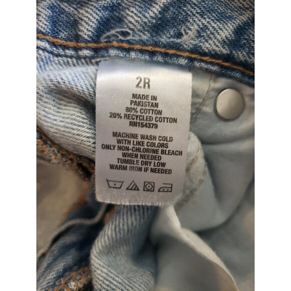 AEROPOSTALE Boyfriend Flare Jeans Distressed Rip Torn Denim Sz 2 32x32 - Picture 11 of 11